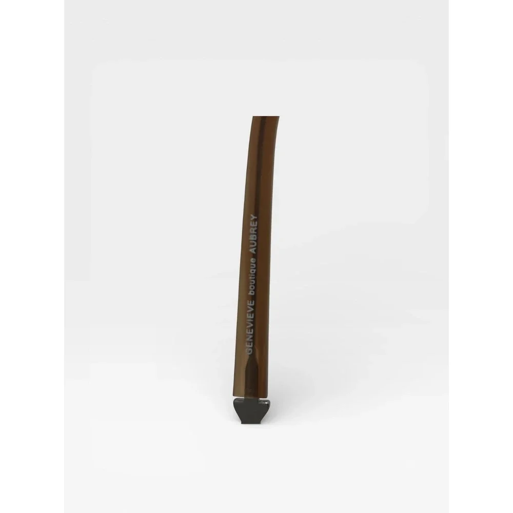 Genevie Boutique Modern Aubrey Brown‎ Oval Eyeglasses Braided 51-18-135 Frames